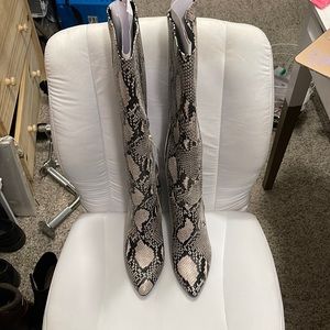Snakeskin boots